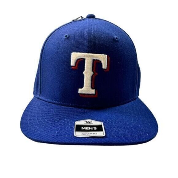 NWT Fan Favorite- Texas Rangers Blue Adjustable Baseball Cap - Picture 1 of 6